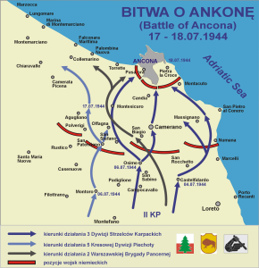 Bitwa pod Anconą w 1944 roku. 